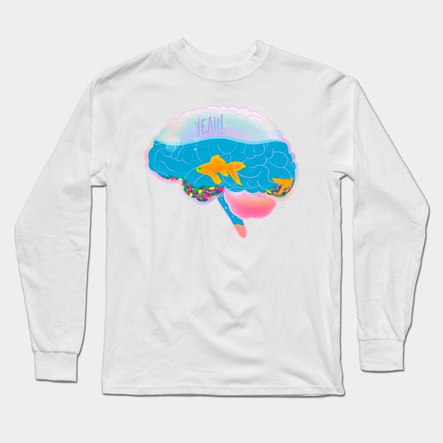 Coy Koi Long Sleeve T-Shirt by Meowlentine